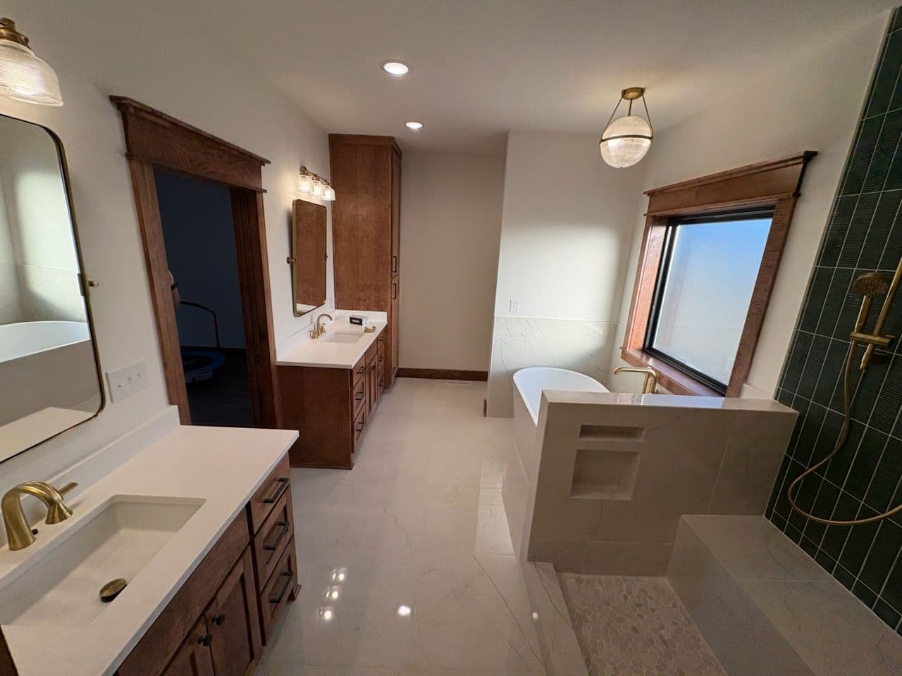 Gallery photos for Luxurious Bathroom Upgrade with Gold Fixtures: Image #1